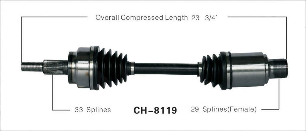 CH-8119 CV Axle Shaft