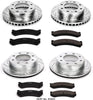 K2023 Front and Rear Z23 Carbon Fiber Brake Pads with Drilled & Slotted Brake Rotors Kit