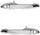 for Saturn Sky 2007 2008 2009 2010 Exterior Door Handle Driver and Passenger Side | Pair | Front | Outer | Chrome | Replacement for GM1310165, GM1311165 | 15773794, 15773793