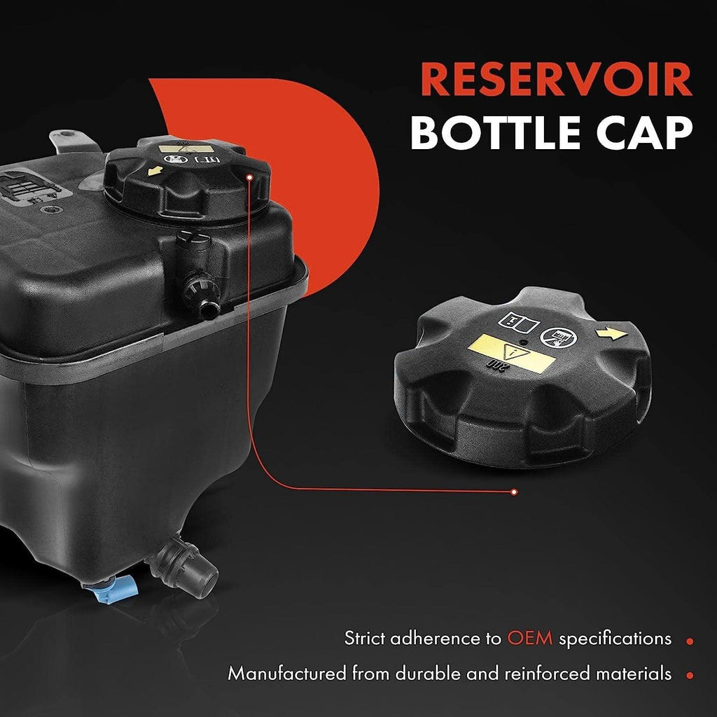 A-Premium Engine Coolant Overflow Recovery Reservoir Tank [With Sensor & Cap] Compatible with BMW [E90 E92 E93] 335I Xdrive 2009-2013, E84 X1 2012 3.0L, Replace# 17137640515, 17137590626, 7590626