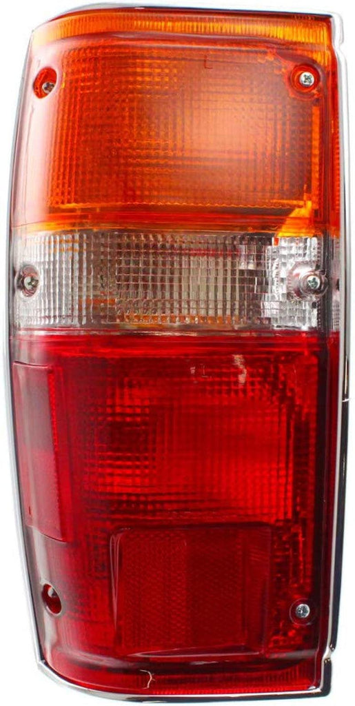 Compatible with Toyota Pickup Tail Light Assembly 1984-1988 Driver Side W/Chrome Trim TO2800104 | 8156089150
