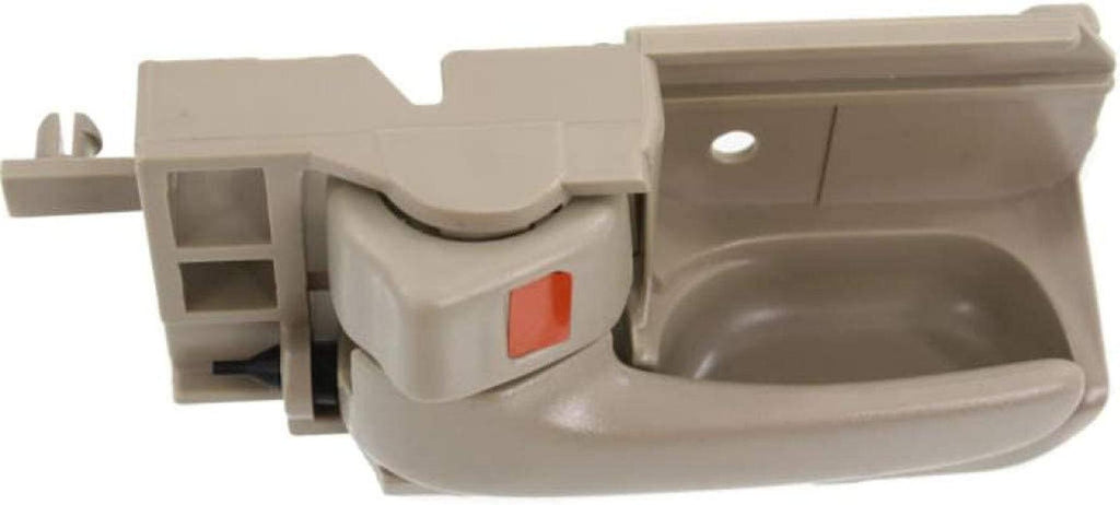 Compatible with Toyota Corolla Interior Door Handle Front, Driver Side Beige (2003-2008) | with Door Lock Button| Trim:All Submodels