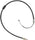 Professional 18P257 Rear Driver Side Parking Brake Cable Assembly