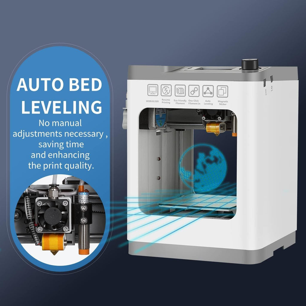 Tina2 3D Printers, Fully Assembled and Auto Leveling Mini 3D Printers for Kids and Beginners, Removable Plateform, Small Enclosed FDM 3D Printers for Home Use, Build Volume 3.9X4.7X3.9 Inch