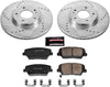 K5926 Front Z23 Carbon Fiber Brake Pads with Drilled & Slotted Brake Rotors Kit