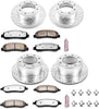 K1782-36 Front and Rear Z36 Truck & Tow Brake Kit, Carbon Fiber Ceramic Brake Pads and Drilled/Slotted Brake Rotors
