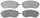 Silver 14D929M Semi-Metallic Front Disc Brake Pad Set with Wear Sensor