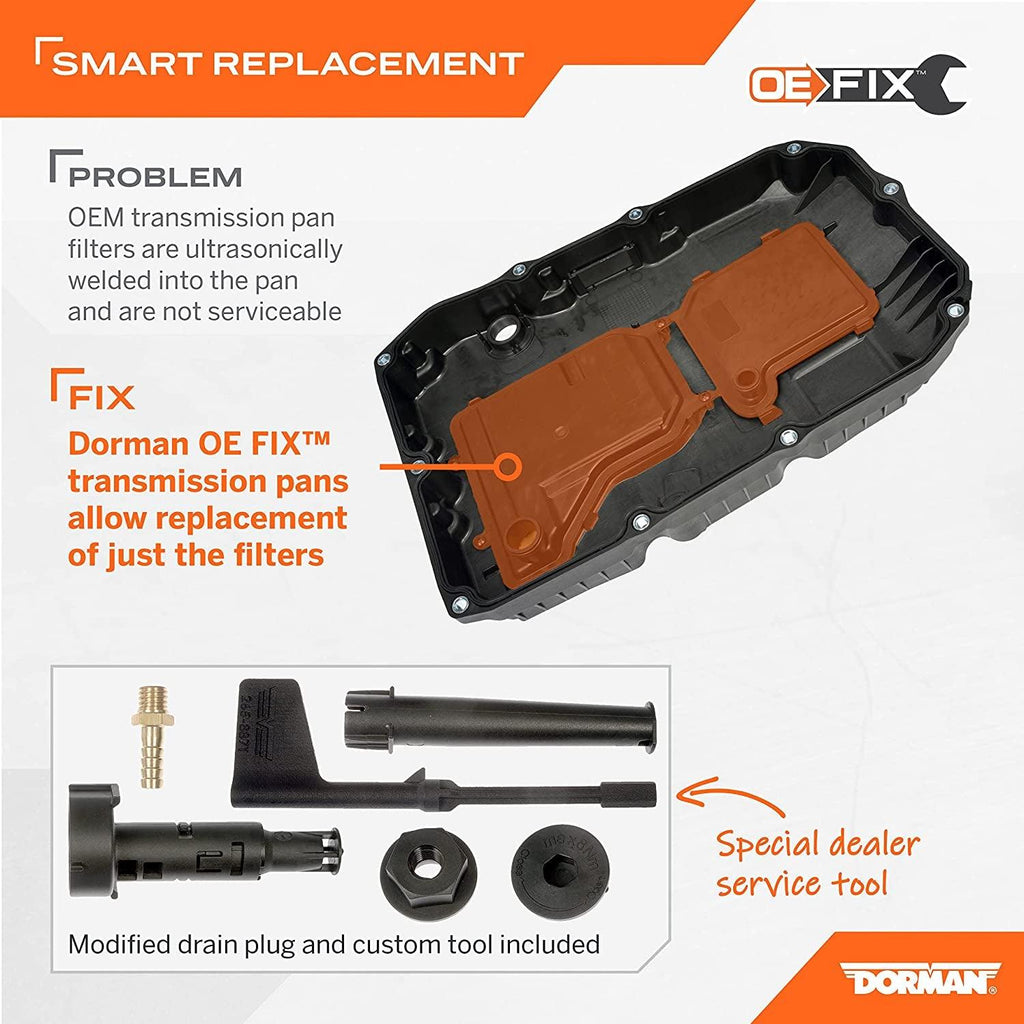 Dorman 265-887 Transmission Oil Pan Compatible with Select Freightliner/Mercedes-Benz Models (OE FIX)
