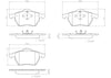 Brembo Front Disc Brake Pad Set for A4, A4 Quattro, Passat (P85036N)