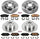 KOE6960 Autospecialty Front and Rear Replacement Brake Kit-Oe Brake Rotors & Ceramic Brake Pads