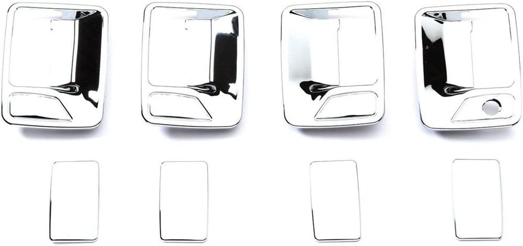 401209 Chrome Trim Door Handle Covers without Passenger Keyhole for Super Duty (4 Door)