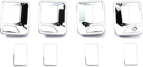 401209 Chrome Trim Door Handle Covers without Passenger Keyhole for Super Duty (4 Door)