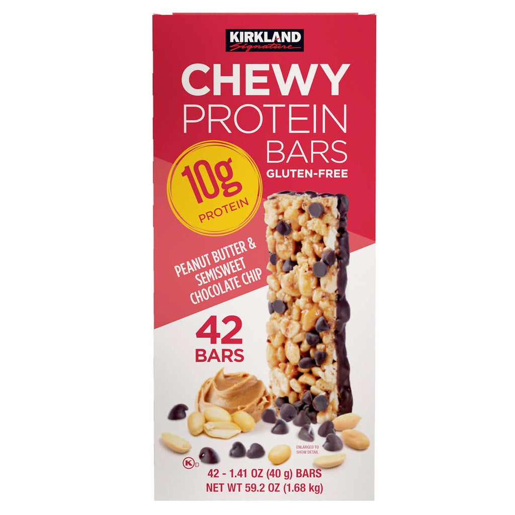 Kirkland Signature Chewy Protein Bars 1.41 Ounce (Pack of 42)