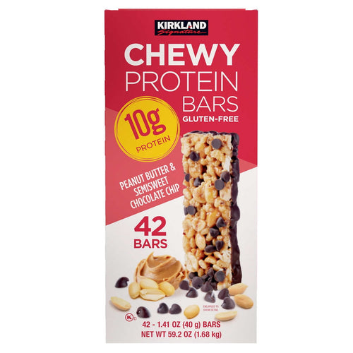 Kirkland Signature Chewy Protein Bars 1.41 Ounce (Pack of 42)