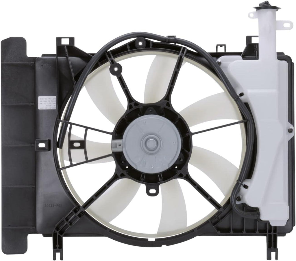 621620 Cooling Fan Assembly Compatible with 2007-2019 Toyota Yaris , Black