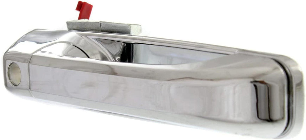 Front Exterior Door Handle Compatible with 2009-2010 Dodge Ram 1500 and 2010 Dodge Ram 2500 / Ram 3500 All Chrome, with Keyhole, Set of 2, Driver and Passenger Side