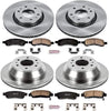 KOE2060 Autospecialty Front and Rear Replacement Brake Kit-Oe Brake Rotors & Ceramic Brake Pads