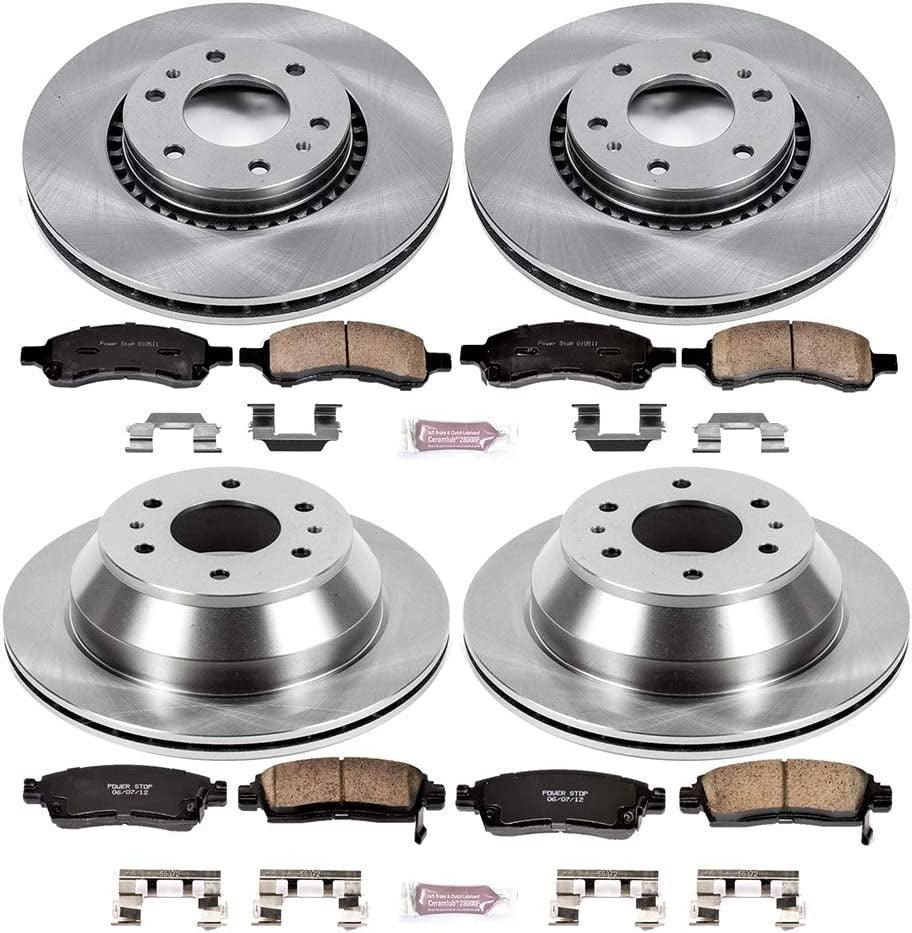 KOE2060 Autospecialty Front and Rear Replacement Brake Kit-Oe Brake Rotors & Ceramic Brake Pads