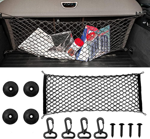 Jeseny 1 Pack Car Adjustable Heavy Duty Cargo Net, 43.3