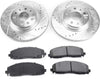 K7941 Front Z23 Carbon Fiber Brake Pads with Drilled & Slotted Brake Rotors Kit