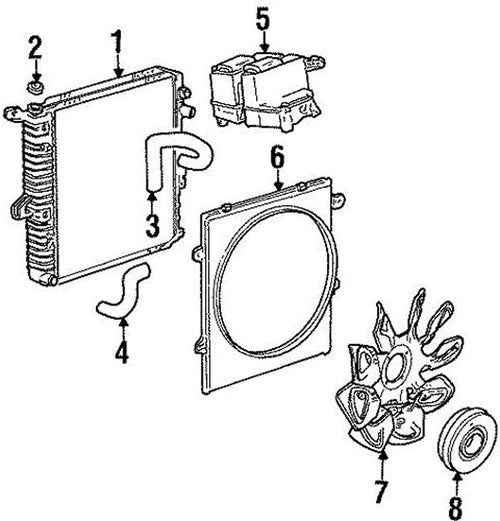Ford Genuine Parts Cap Asy - Radiator (E5TZ-8100-A)
