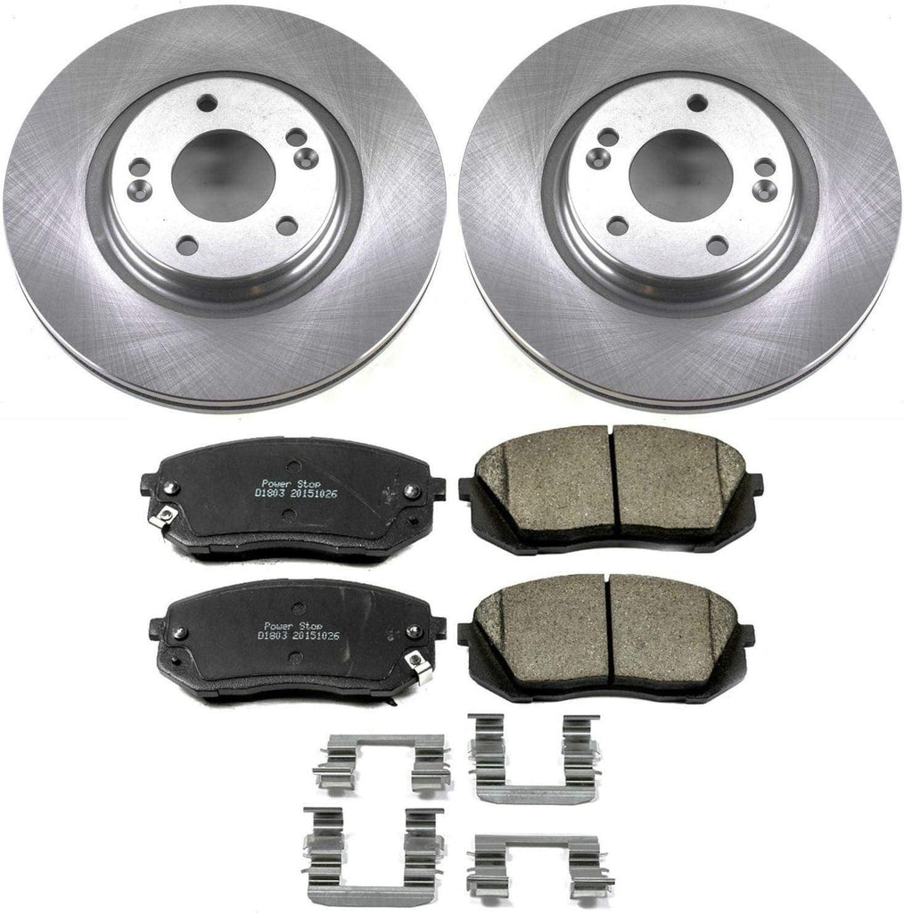 KOE6982 Autospecialty Front Replacement Brake Kit-Oe Brake Rotors & Ceramic Brake Pads
