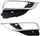 Fog Light Trim Set of 2 Compatible with 2015-2016 Honda CR-V Chrome for Models with Fog Light Holes Front, Driver and Passenger Side