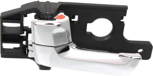 for Kia Sportage Interior Door Handle Front or Rear, Driver Side Chrome (2005-2010) | with Door Lock Button| Trim:All Submodels