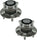TRQ Rear Wheel Bearing & Hub Assembly Pair Set for Matrix Corolla Celica Vibe