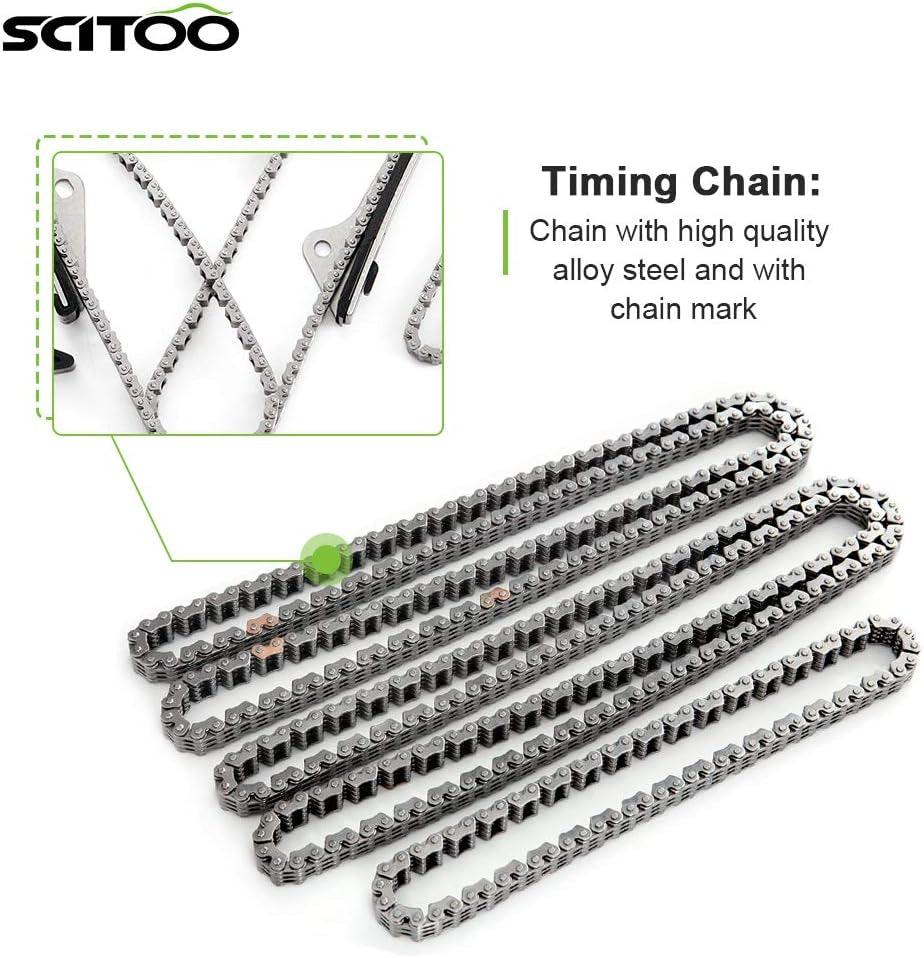 TS21178 Engine Timing Chain Kit Sets Replaces for Kia for Hyundai Sedona Sorento Santa Fe Veracruz Azera Genesis Genesis Coupe Sonata Amanti Borrego Entourage 3.5L 3.8L 3.3L