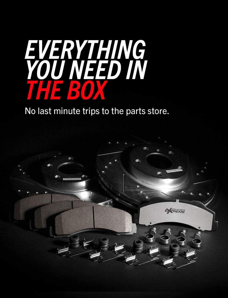 K3029-26 Front Z26 Carbon Fiber Brake Pads with Drilled & Slotted Brake Rotors Kit