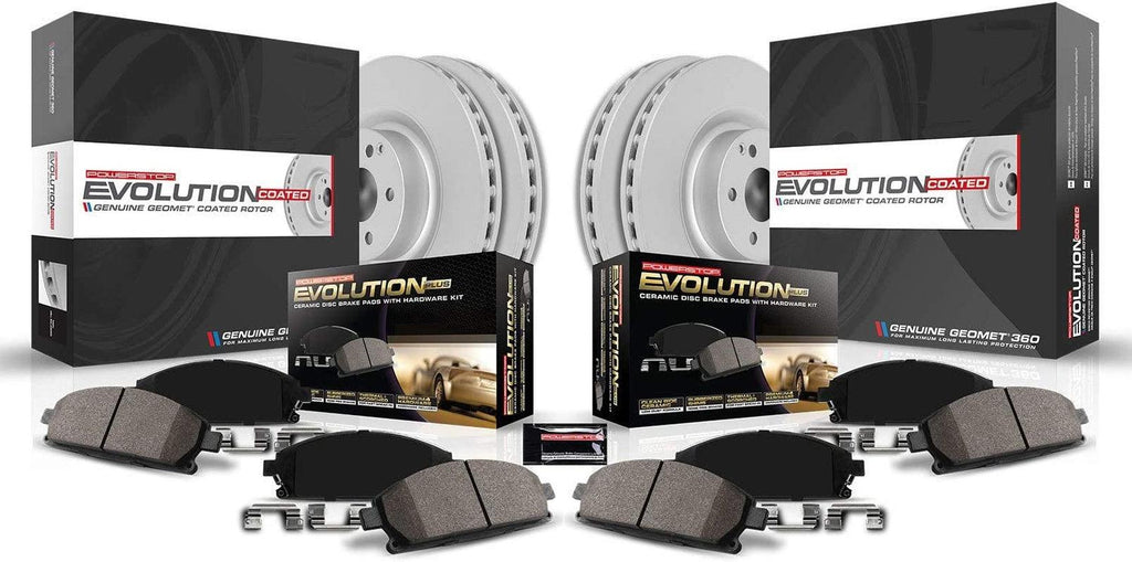 CRK6489 Front and Rear Z17 Evolution Geomet Coated Brake Kit