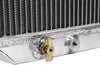 3 Core Manual Transmission 20" Passenger/Right Side Radiator Compatible with Ford Mustang/Falcon V8 1967-1970