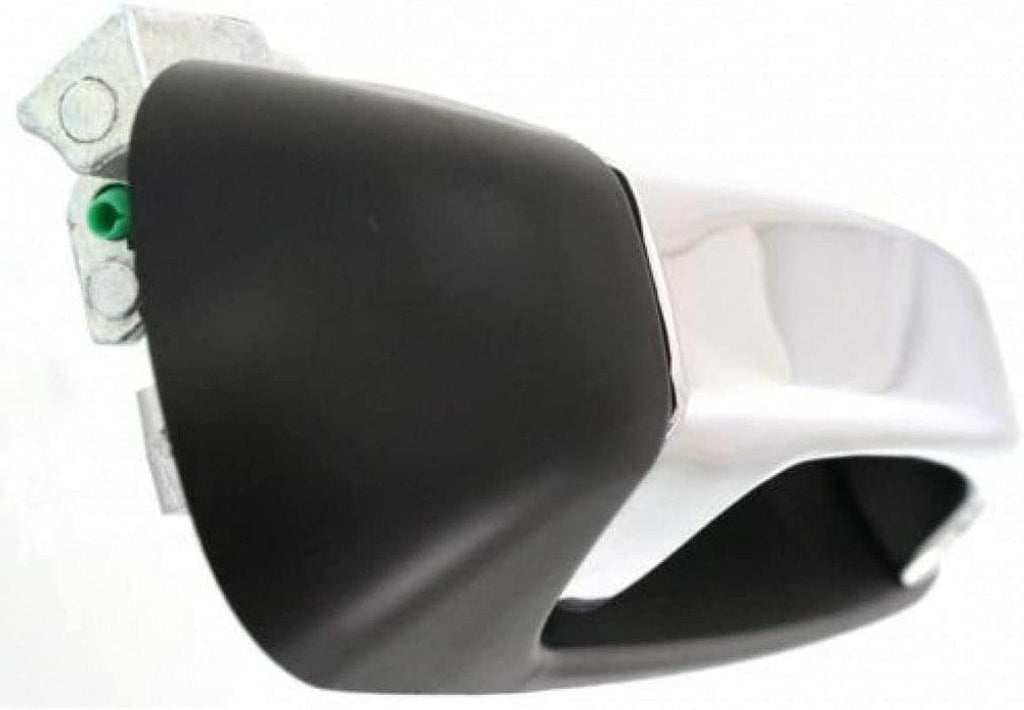 Compatible with Chrysler Aspen Exterior Door Handle 2007 2008 2009 Passenger Side | Rear Smooth Black Bezel W/Chrome Lever | Trim: All Submodels | CH1521118 | 1EH601XRAA