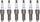 Denso Set 6 Iridium Long Life Spark Plugs Gap 0.032 for Mercedes Mitsubishi V6