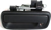 Front Exterior Door Handle Kit Compatible with 1995-2004 Toyota Tacoma Textured Black Driver and Passenger Side