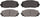 ADVICS AD1184 Ultra-Premium Front Disc Brake Pad Set