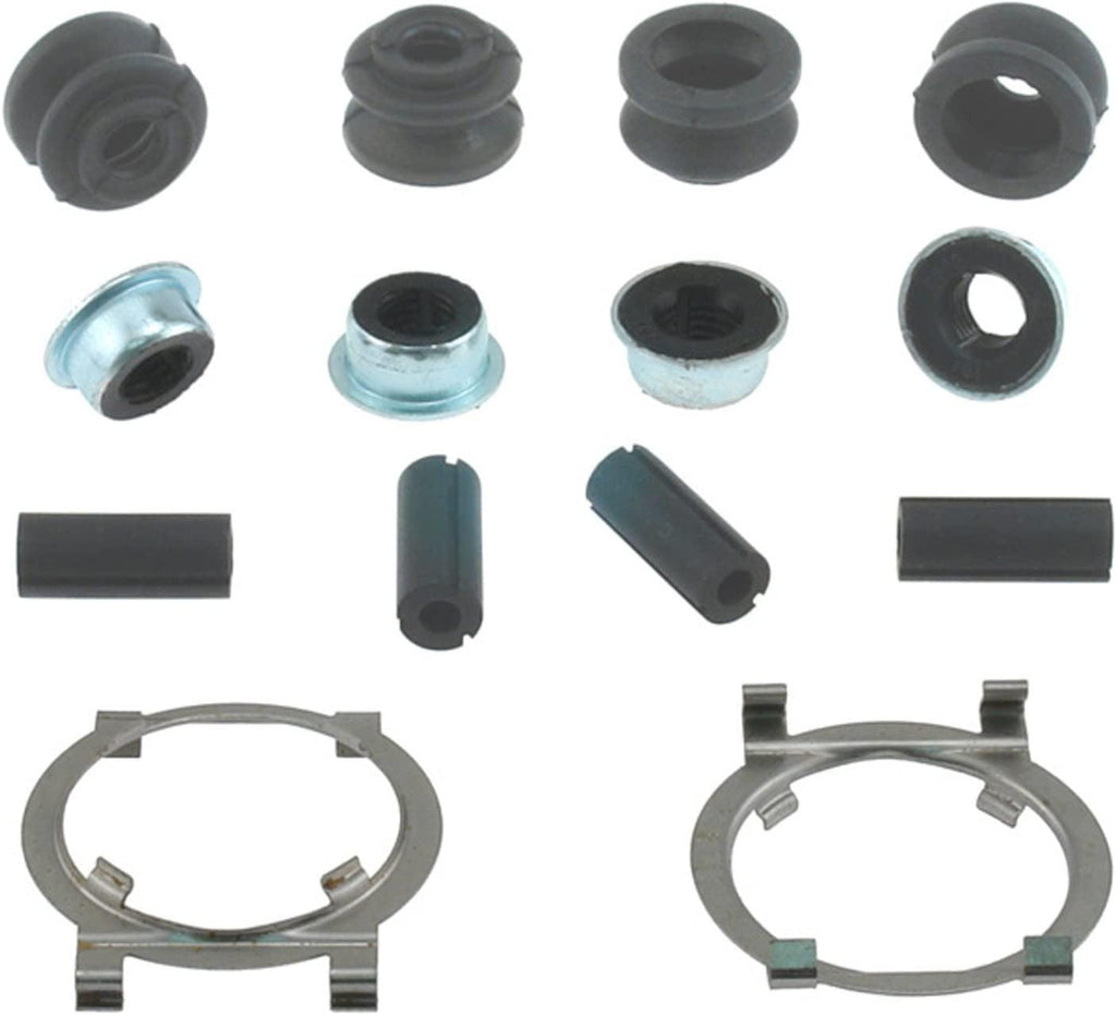 Gold 18K454X Rear Disc Brake Caliper Hardware Kit with Clips, Seals, and Bushings