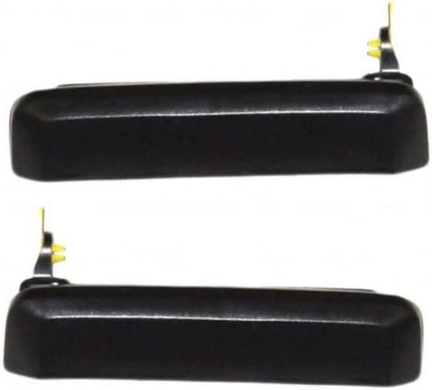 Karparts360 for Nissan Pickup 1990-1997 Exterior Door Handle Driver and Passenger Side | Pair | Front | Outer | Black | 8060701A10, 8060601A10 | NI1310102, NI1311102