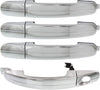 Front and Rear Exterior Door Handle Set of 4 Compatible with 2012-2014 Ford Focus and 2013-2017 Escape Chrome Driver and Passenger Side