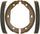 Professional 17831B Bonded Parking Brake Shoe Set