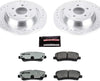 K6813-26 Rear Z26 Carbon Fiber Brake Pads with Drilled & Slotted Brake Rotors Kit