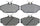 Silver 14D601CH Ceramic Front Disc Brake Pad Set