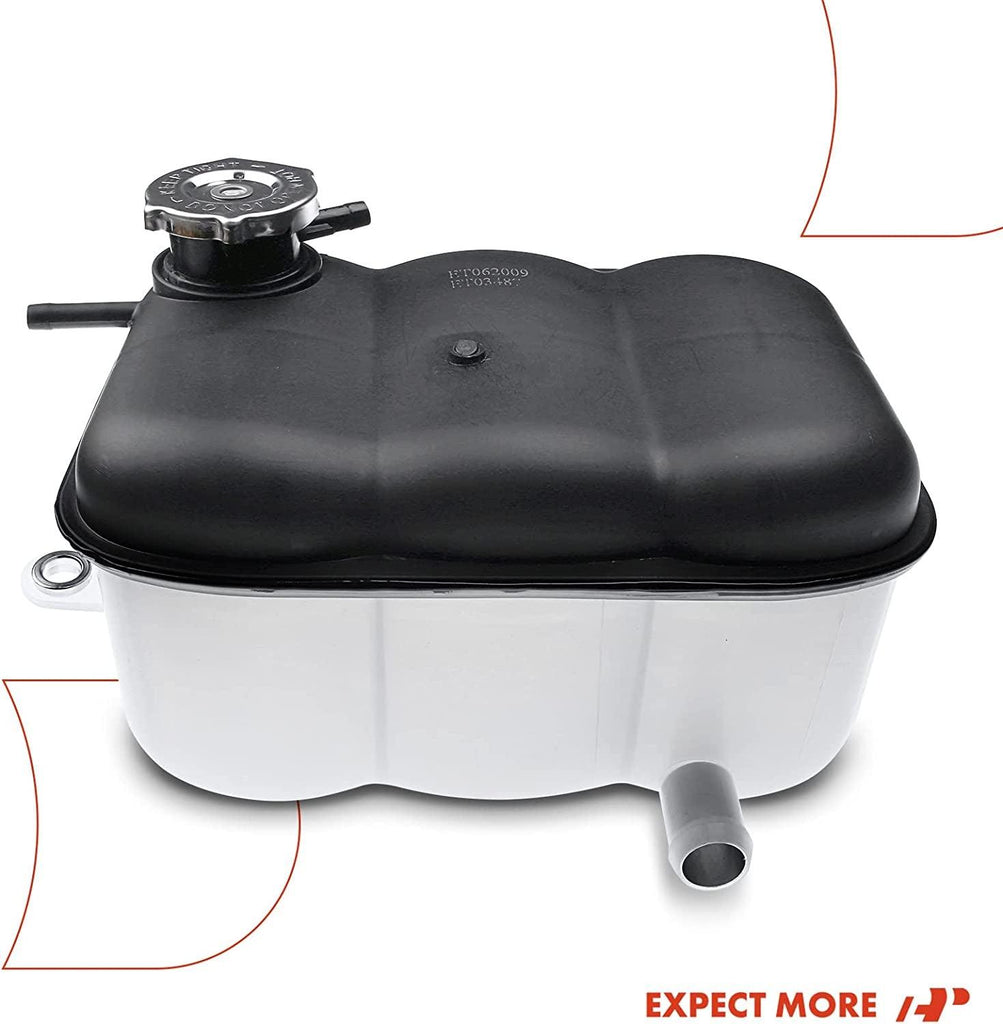 A-Premium Engine Coolant Overflow Recovery Reservoir Tank [With Cap] Compatible with Dodge Ram 1500 2002 2003 [3.7L 4.7L], Ram 1500 & Ram 2500 & Ram 3500 2003 [5.7L], Replace# 5072602AA, 5072602AB