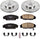 KOE2439 Autospecialty Front Replacement Brake Kit-Oe Brake Rotors & Ceramic Brake Pads