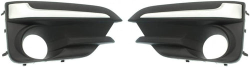 Karparts360 for Subaru Impreza 2007-2019 Fog Light Bezel Driver and Passenger Side | Pair | Front | with Fog Light | with Chrome Trim | Sedan/Wagon | SU1038113, SU1039113 | 57731FL050, 57731FL040