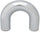 Performance 2867 Polished Aluminum U-Bend