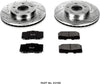 K3100 Front Z23 Carbon Fiber Brake Pads with Drilled & Slotted Brake Rotors Kit