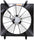 600530 Cooling Fan Assembly Compatible with 2002-2006 Honda CRV , Black