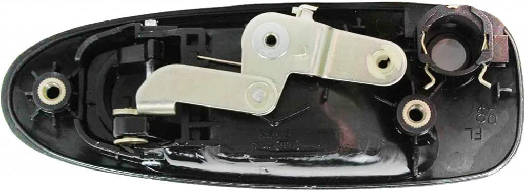 for Honda Civic Exterior Door Handle Front, Driver Side Smooth Black 1992 1993 1994 1995 | with Key Hole | Trim: All Submodels | HO1310122 | 72180SR3J02ZD